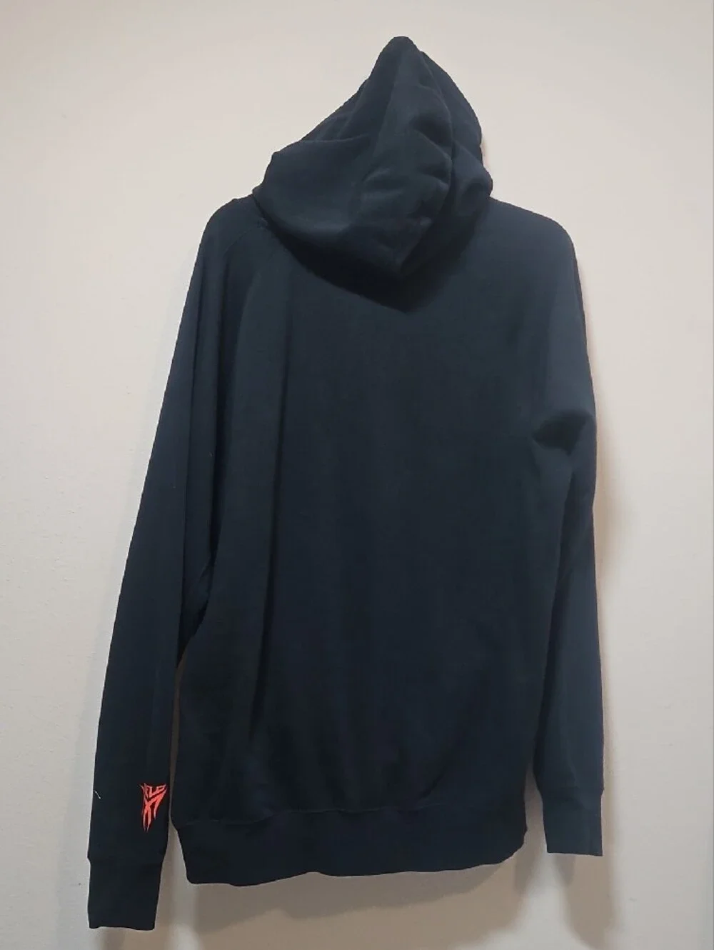 Jordan XL Men’s Black Hoodie with Blue Lettering and Orange Jumpman